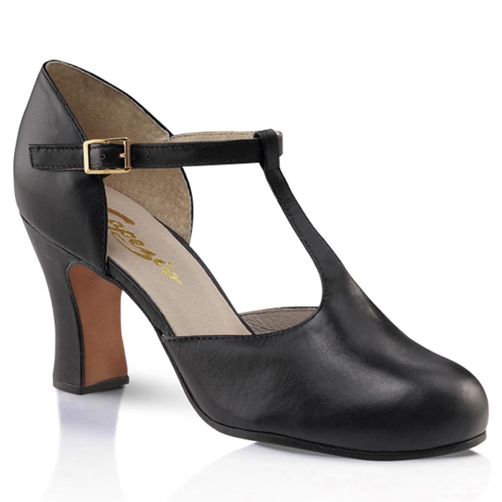 Capezio T strap Chatacter heel